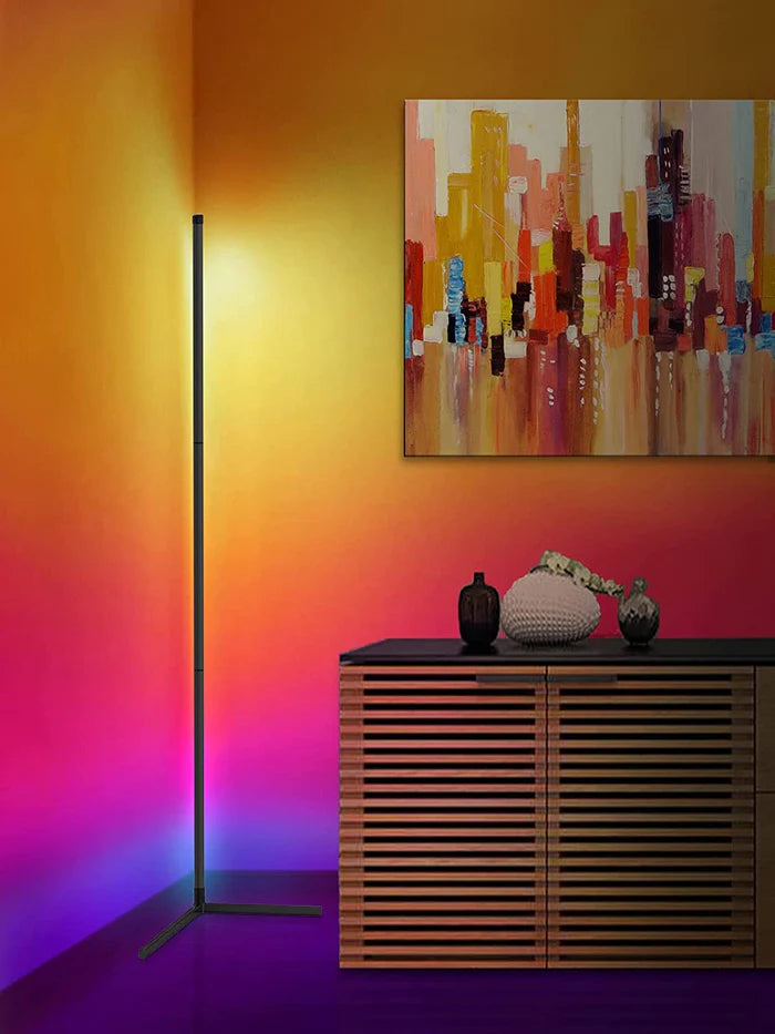 AirFlow Corner Floor Lamp - Artistic Modern Design