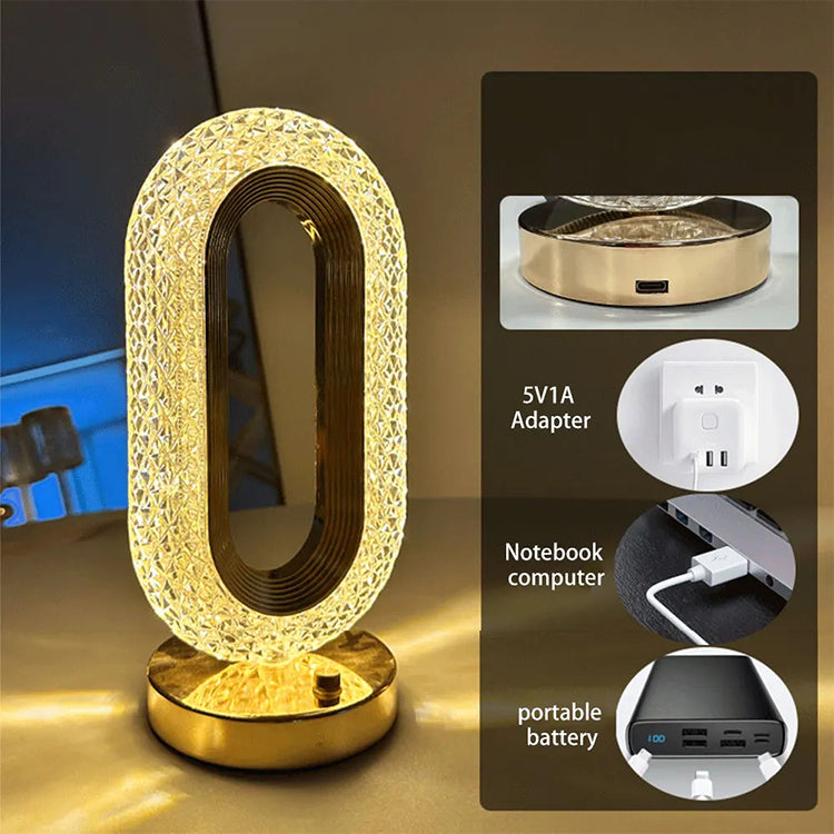 Shimmering Oval Lamp