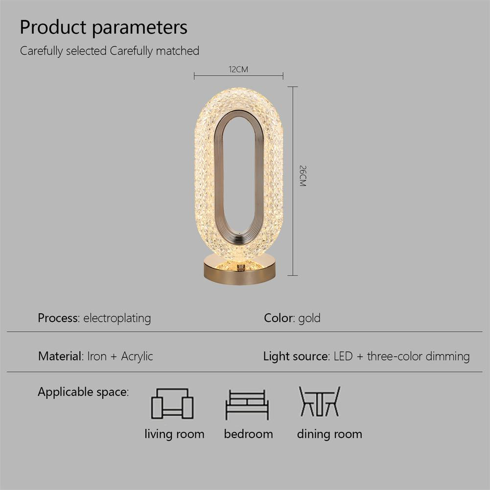 Shimmering Oval Lamp