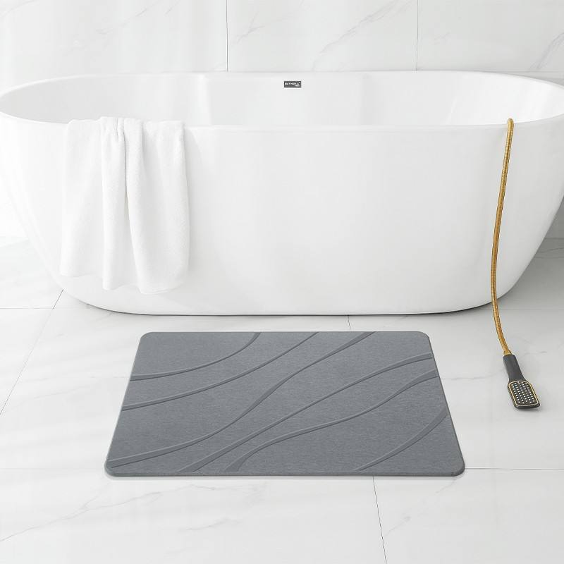 Stone Bath Mat, Ultra-Absorbent, Secure Grip, Eco-Friendly
